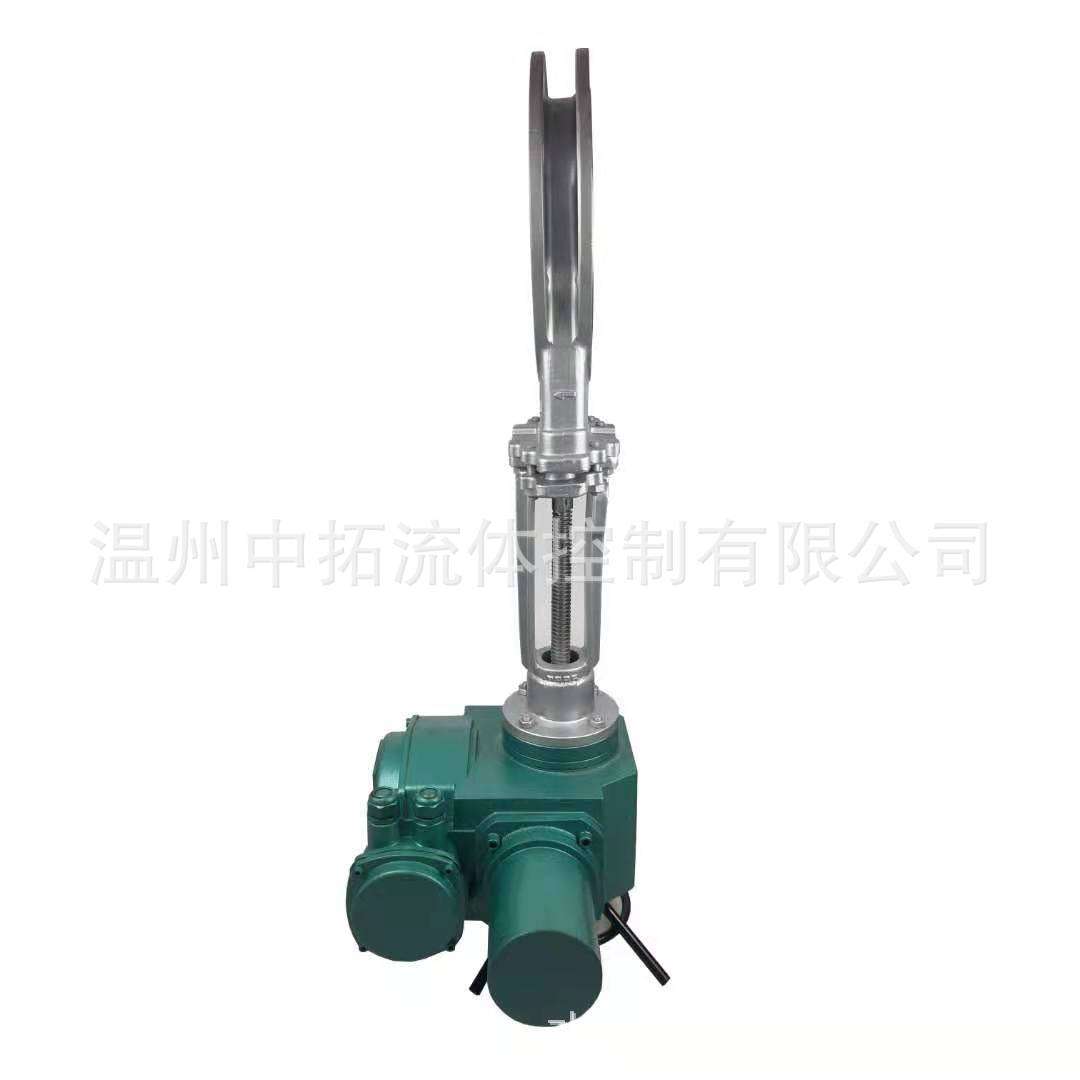 PZ973X-10P电动刀型闸阀DN500不锈钢304污水浆液电动刀闸阀DN600