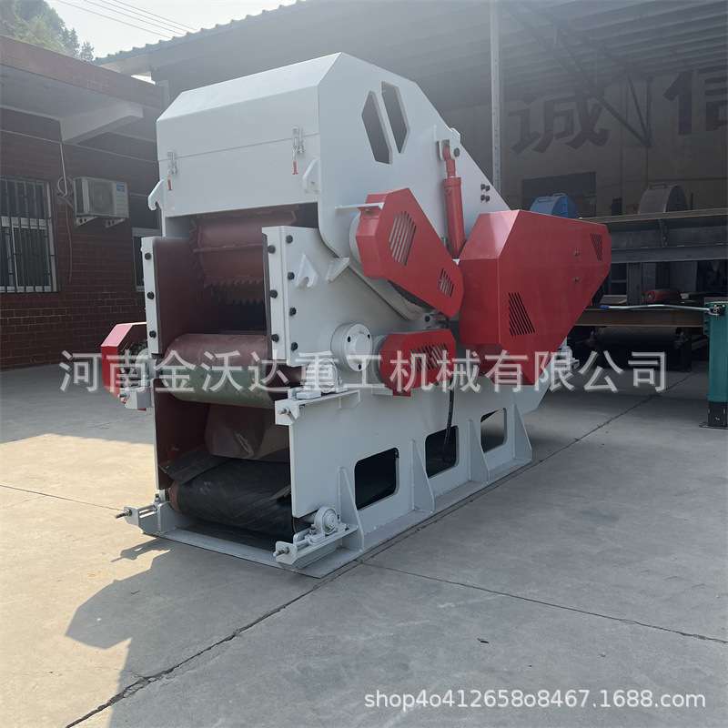 旧家具板颗粒板鼓式削片机原木树枝刨花板木材综合破碎机出料均匀