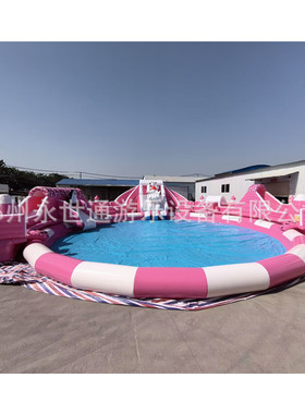 21x21米冰雪世界充气水乐园儿童游泳池水滑梯游乐场龙头水滑城堡