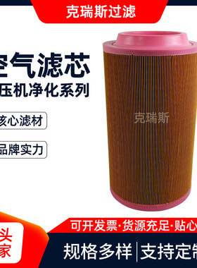 空压机滤芯空滤 02250164-532空压机空气滤筒 制作滤纸空滤芯