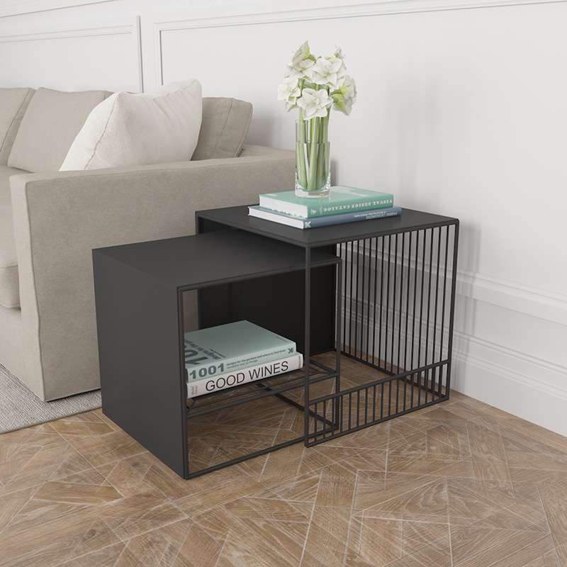 沙发边几小茶几简约现代小户型客厅小方桌铁艺边几迷你边柜桌