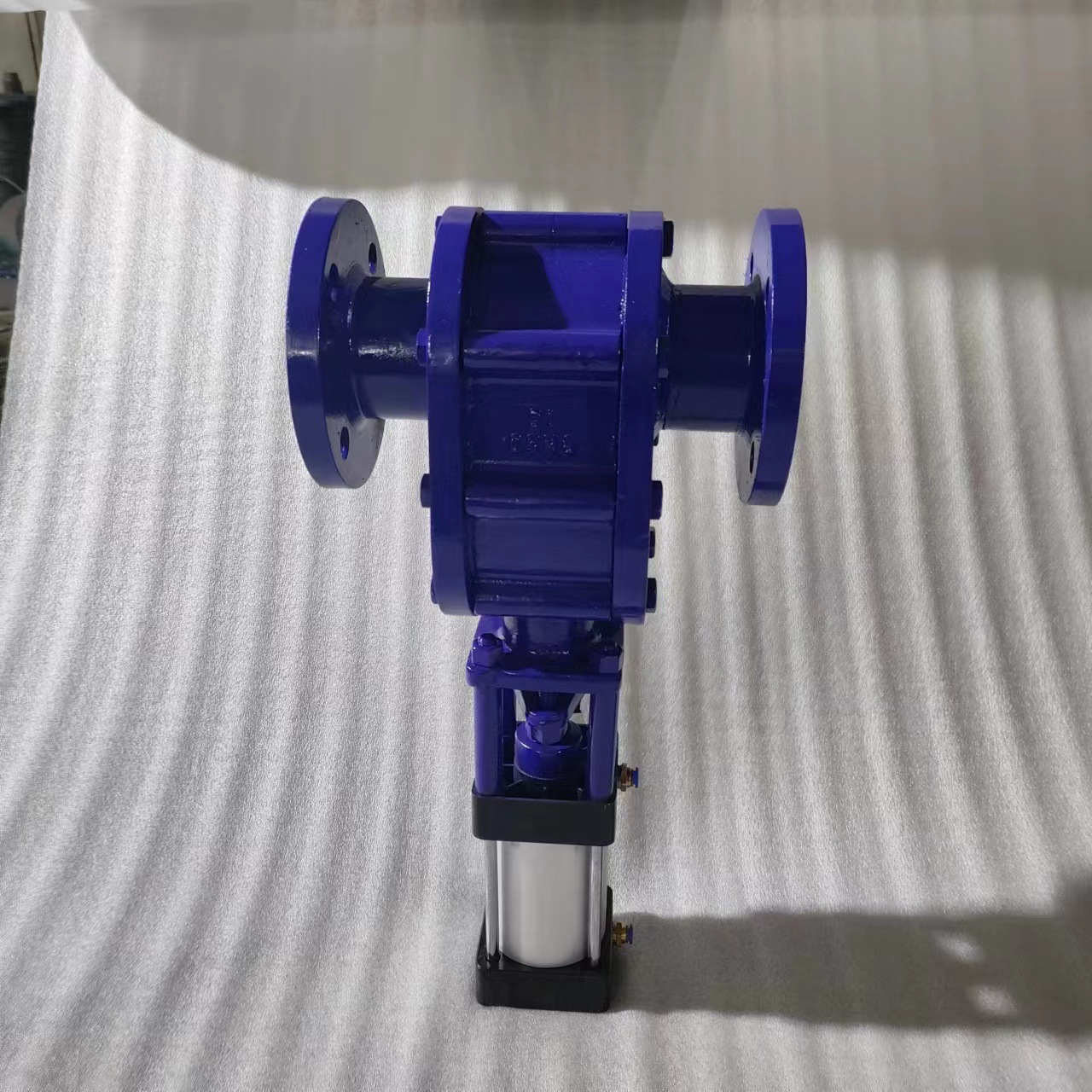 供应气动陶瓷双闸板阀Z644TC-16硬质合金进出料阀耐高温气动陶瓷