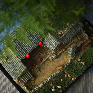 正月娇中式创意复古摆件客厅书房样板间田园微景观怀旧家居装饰品