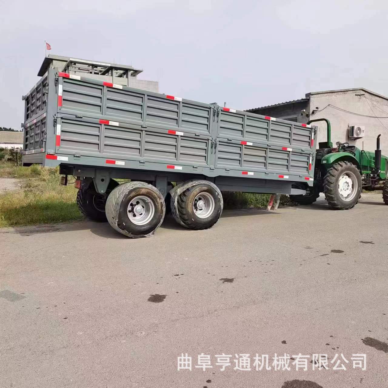 液压自卸后翻车斗 交通运输拖车 农用拉青储化肥拖拉机牵引拖车