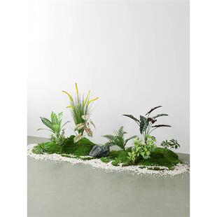 仿真花植物苔藓造景装饰组合微景观仿生绿高端轻奢植室内摆件盆景