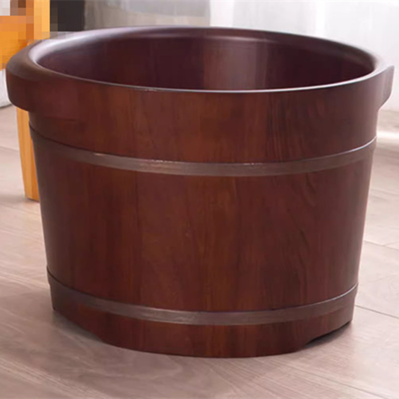花梨木泡脚盆木盆养生桶过小腿泡脚桶木桶足浴桶木质家用高深桶30