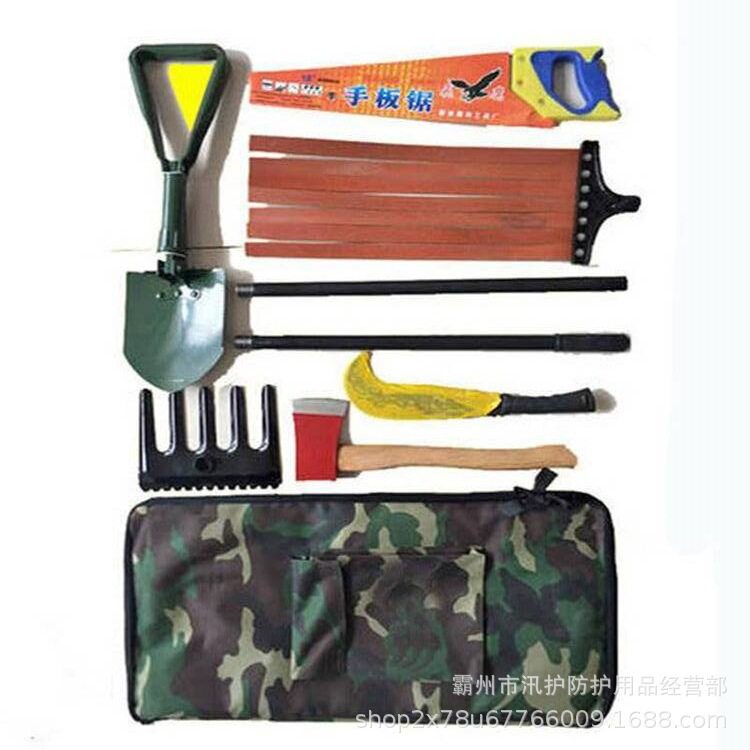 便携式应急清火组合工具林业防护灭火套装八件套防火装备包