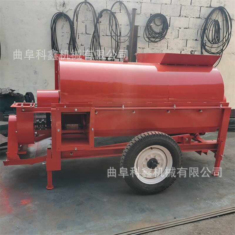 地瓜秧花生秧打糠机 15KW带多用途去膜去土机 蒜秧除膜揉丝机