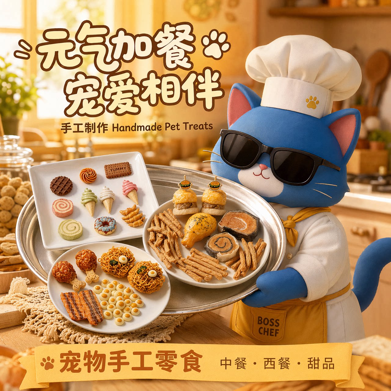 AI咪鸡鸭肉干磨牙狗猫零食礼包