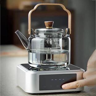95N新匠1500w电陶炉家用静音智能定时煮茶器玻璃煮茶壶茶炉茶具套