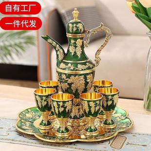 酒壶套装 欧式 大容量酒壶家用复古高档白酒杯创意婚庆白酒酒具摆件
