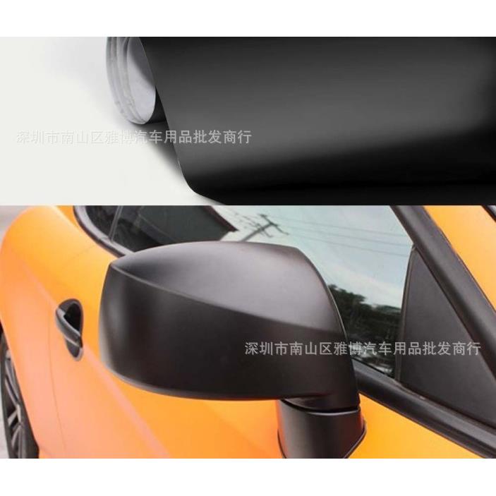 D-735 尺寸可裁剪汽车哑光磨砂黑全身改色膜 中柱车窗贴膜 内饰膜