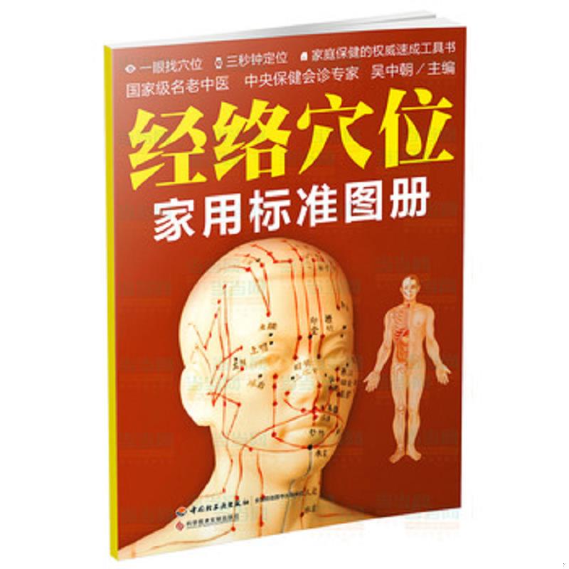 正版速发9787501997985 经络穴位家用标准图册 吴中朝主编 中国轻工业出版社