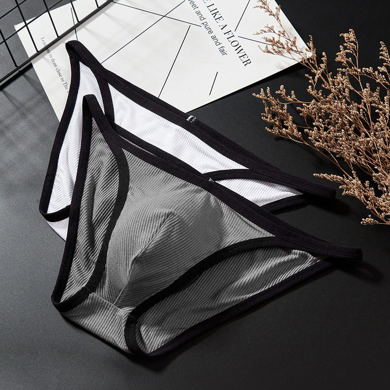 男士三角裤低腰窄边螺纹棉吸汗性感内裤大囊袋U凸提臀三角裤男,女士内衣/男士内衣/家居服,男三角内裤,淘宝优惠券,粉丝福利购,淘宝优惠卷