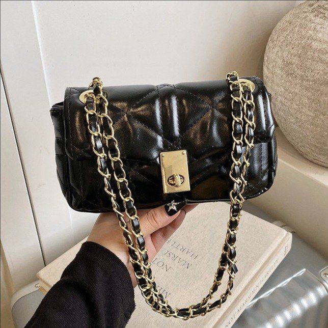 跨境小香风菱格链条包2026春新款洋气轻奢腋下包女百搭单肩斜挎包,箱包皮具/热销女包/男包,腋下包,淘宝优惠券,粉丝福利购,淘宝优惠卷