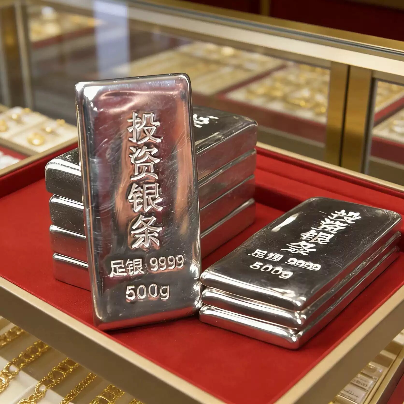 银条摆设专用摆件银条仿真道具柜台展示用适合展示摆件实物