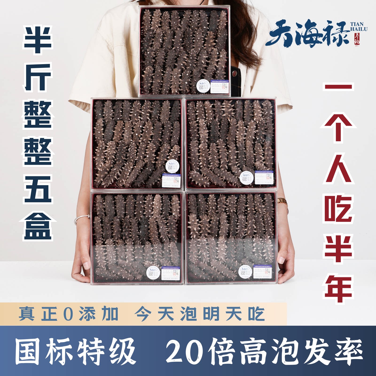 天海禄大连底播辽刺参250g