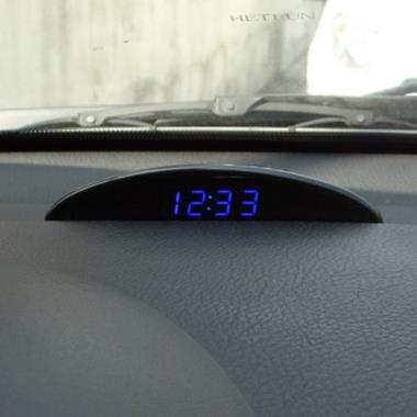 年度新款原车级车载电子钟表汽车电子时钟夜光车内温度器电压计