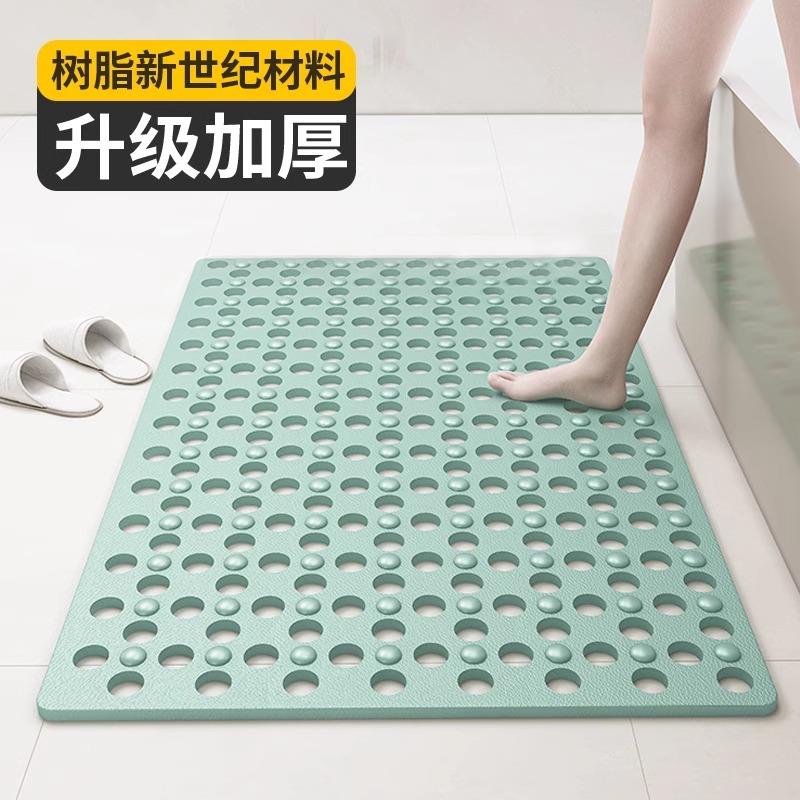 新款酒店长款浴缸垫新料无味浴室防滑垫多孔漏水带吸盘防滑地垫