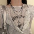 Thorn Cross Layered Necklace