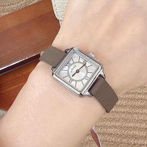 米莉莎高圆圆同款倾城系列复古小方表金表石英手表时尚小巧女表