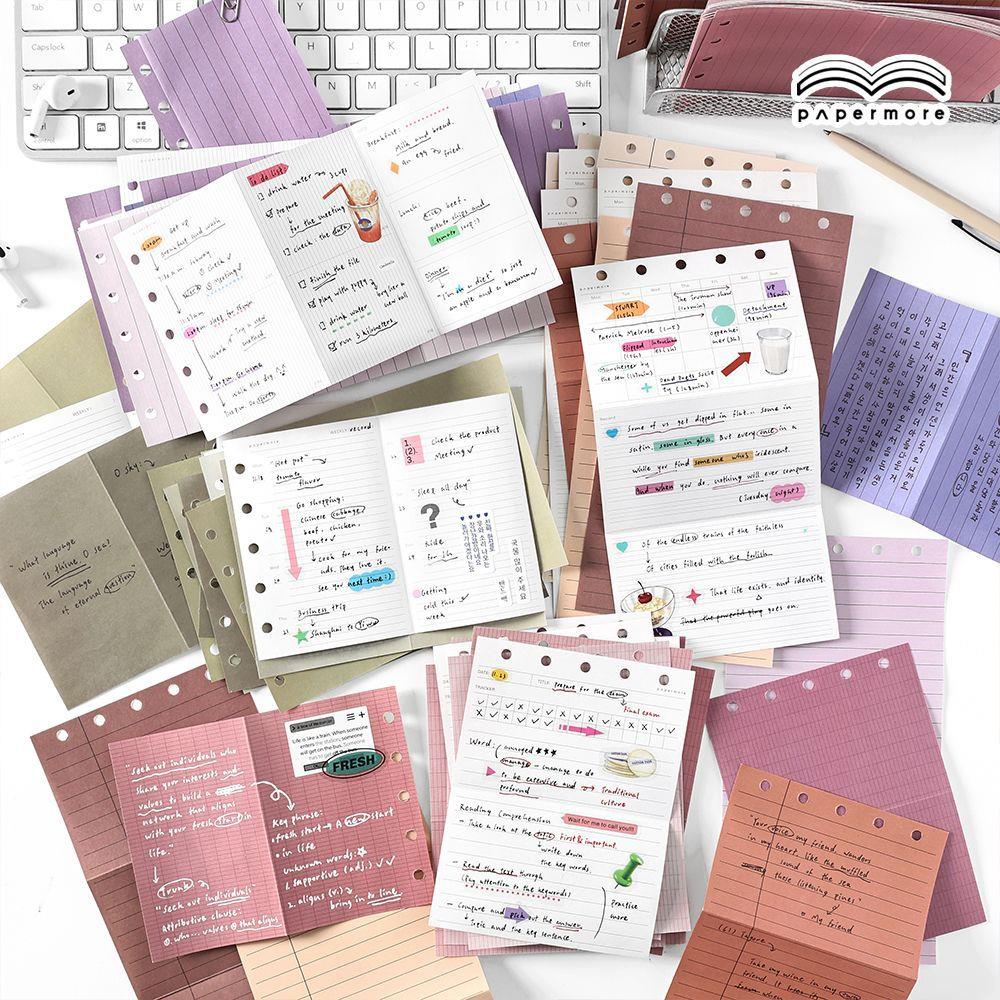 PaperMoreM5活页替芯第二弹手帐内页简约学生笔记本替换内芯20张