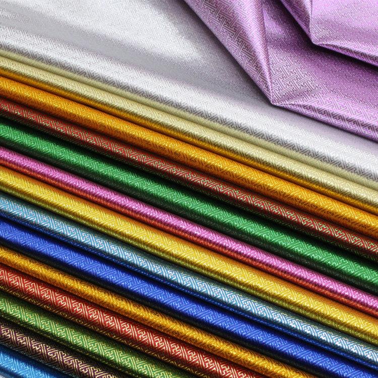 丝绸提花织锦缎蒙古袍旗袍娃衣舞台影视延边花边装饰小立体面料