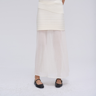 觉织Sensiyarn水漾拼接半裙肌理感JZJC032