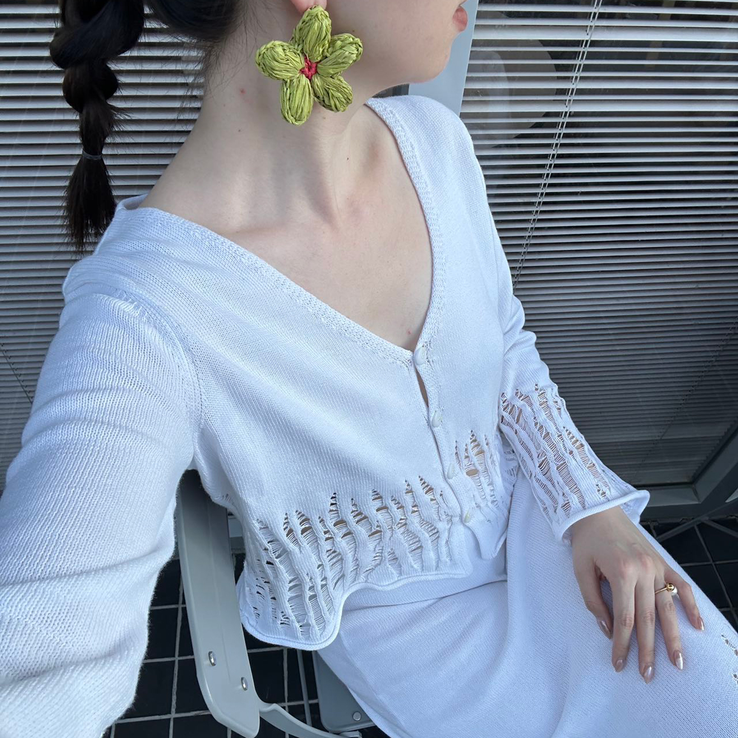 防勾丝轻量感镂空凉感慵懒高智感