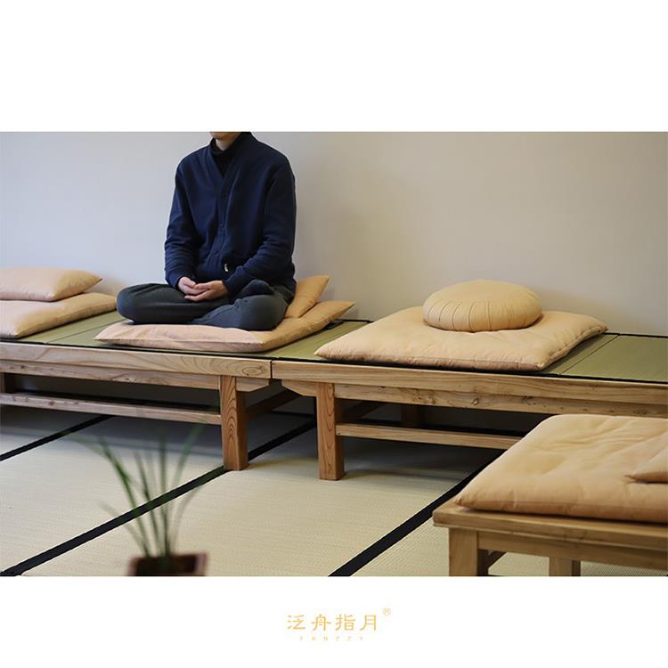 禅修坐垫【木棉禅修坐垫】禅堂经典盘州指法月禅修坐垫手补棉麻