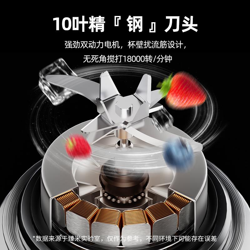 10叶刀头榨汁机小型便携式电动果汁杯家用多功能可碎冰搅拌机