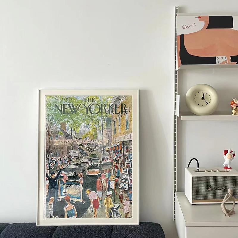 纽约客拼图1000片相框500片金属画框3djp拼图框70×50x75裱框定制