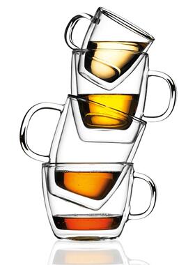 bodum波顿BISTRO高硼硅创意耐冷热双层防烫咖啡果汁奶茶玻璃水杯