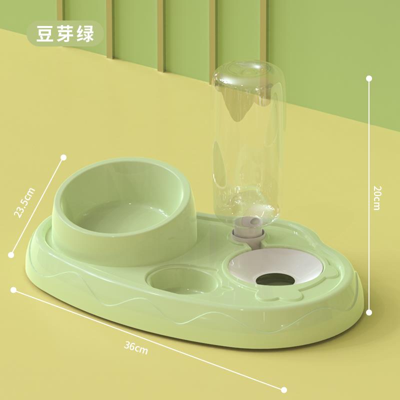 猫碗宠物狗猫咪陶瓷碗饭盆食盆自动饮水器一体斜口防打翻保护颈椎