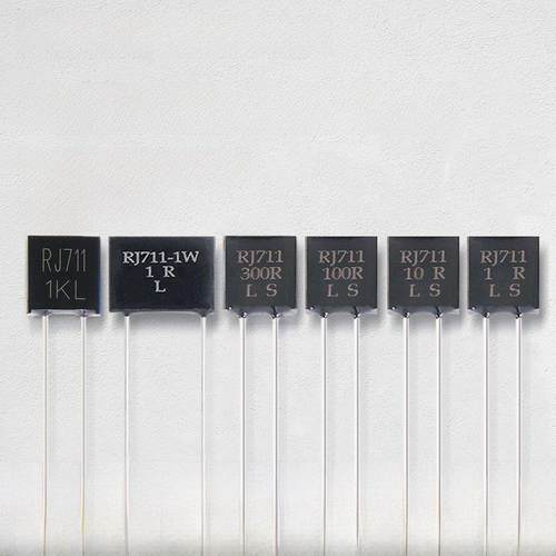 RJ711金属箔精密电阻高精度低温漂无感取样采样0.25W100R250R欧姆