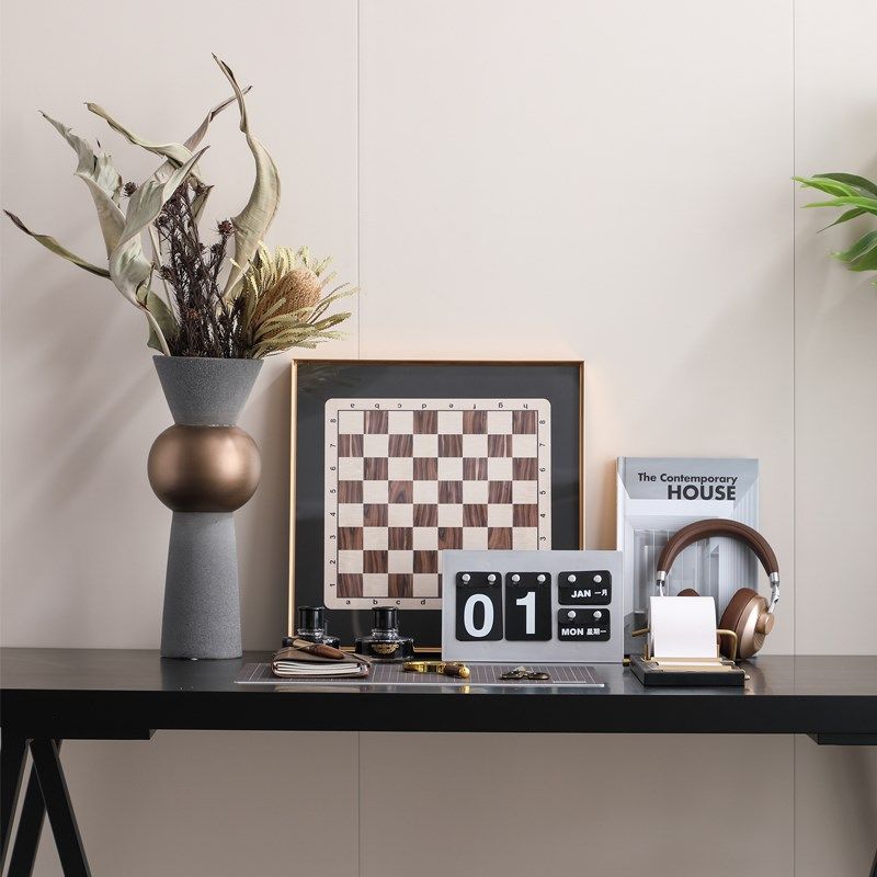 现代样板间书房搭配套装主题耳机花瓶装饰画软装书桌装饰摆件饰品,家居饰品,装饰摆件,淘宝优惠券,粉丝福利购,淘宝优惠卷