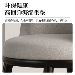 餐椅家用轻奢高级感餐桌椅子靠背一桌二椅网红阳台休闲洽谈椅组合