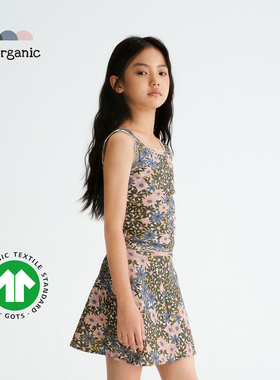 be organic【背心半裙套装】有机棉童装上衣裙子女童甜美舒适透气