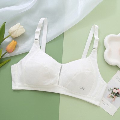 春夏初高中学生内衣青春发育期文胸大胸显小胸罩薄款儿童背心