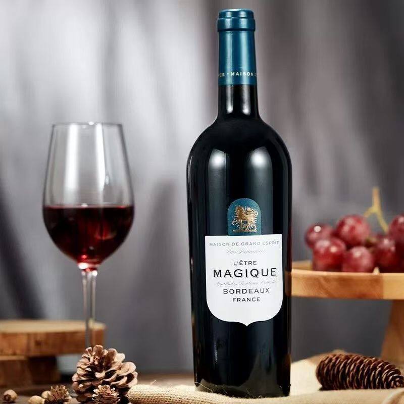 光之颂亿盛境波尔多红葡萄酒法国进口干红正品宴请送礼红酒750ML