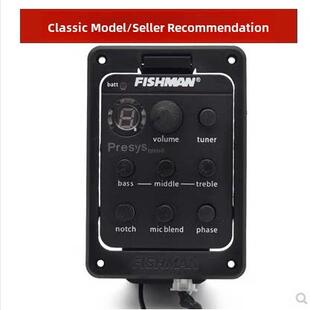 国产fishman渔夫301木吉他拾音器带打板mic电箱开孔民谣古典通用