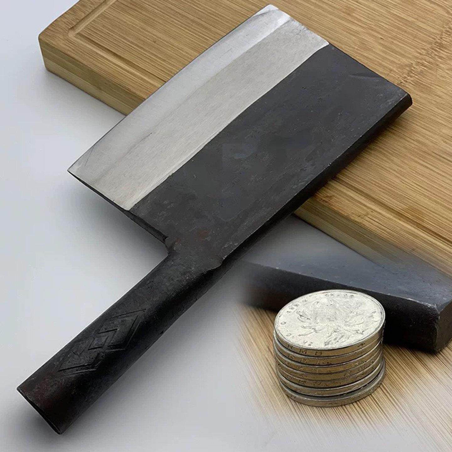 轴承钢锻打商用斩骨刀加厚加重砍骨刀剁大骨专用刀屠夫专业卖肉刀,厨房/烹饪用具,斩骨刀,淘宝优惠券,粉丝福利购,淘宝优惠卷