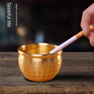 黄铜米缸百福缸铜缸摆件聚宝盆纯铜钥匙收纳铜盆存钱罐铜制工艺品