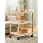 北欧置物简易美容院小推车理发店工具车沙发边几可移动客厅带滑轮