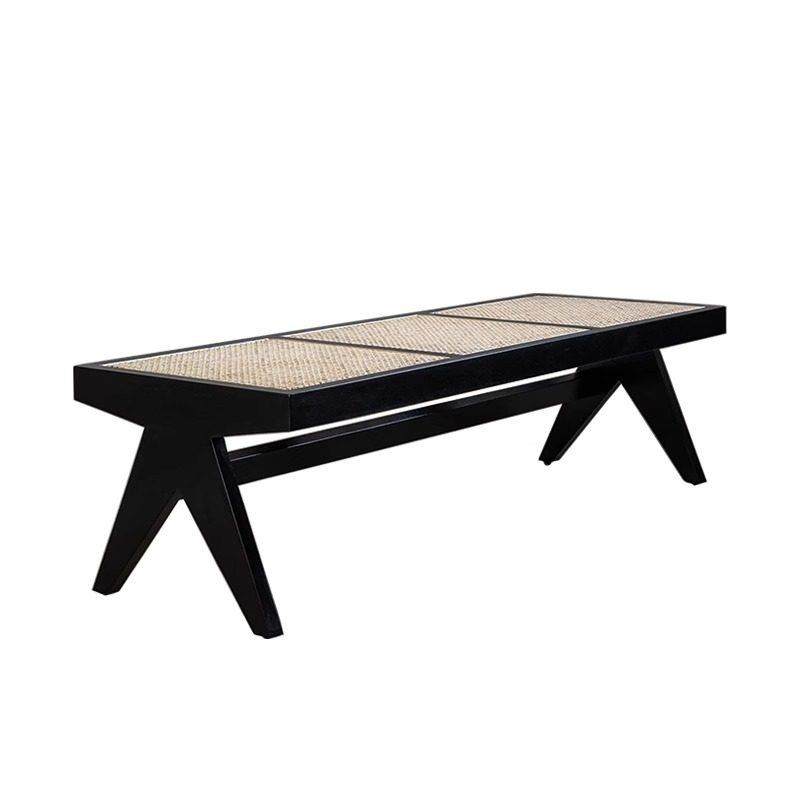 北欧实木藤编长凳昌迪加尔椅家用门口玄关换鞋凳民宿卧室床尾矮凳,住宅家具,床尾凳/长凳,淘宝优惠券,粉丝福利购,淘宝优惠卷