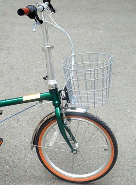 折叠自行车蓝色D5D7覆古手柄蓝色小布篮子蔬菜篮子书包架储物篮a