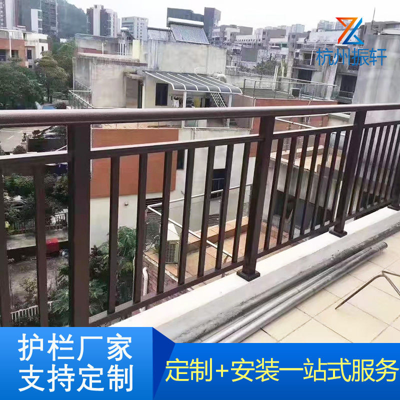 工厂广东阳台护栏户外楼盘工程铁艺栏杆锌钢护窗防护栏组装式栅