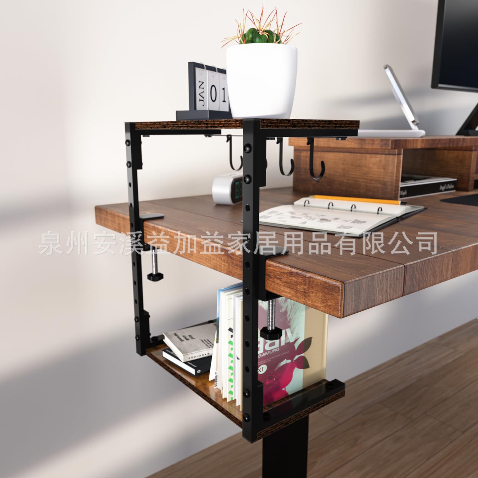木制桌面复古简易多用置物架