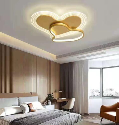 LED心型卧室吸顶灯简约现代