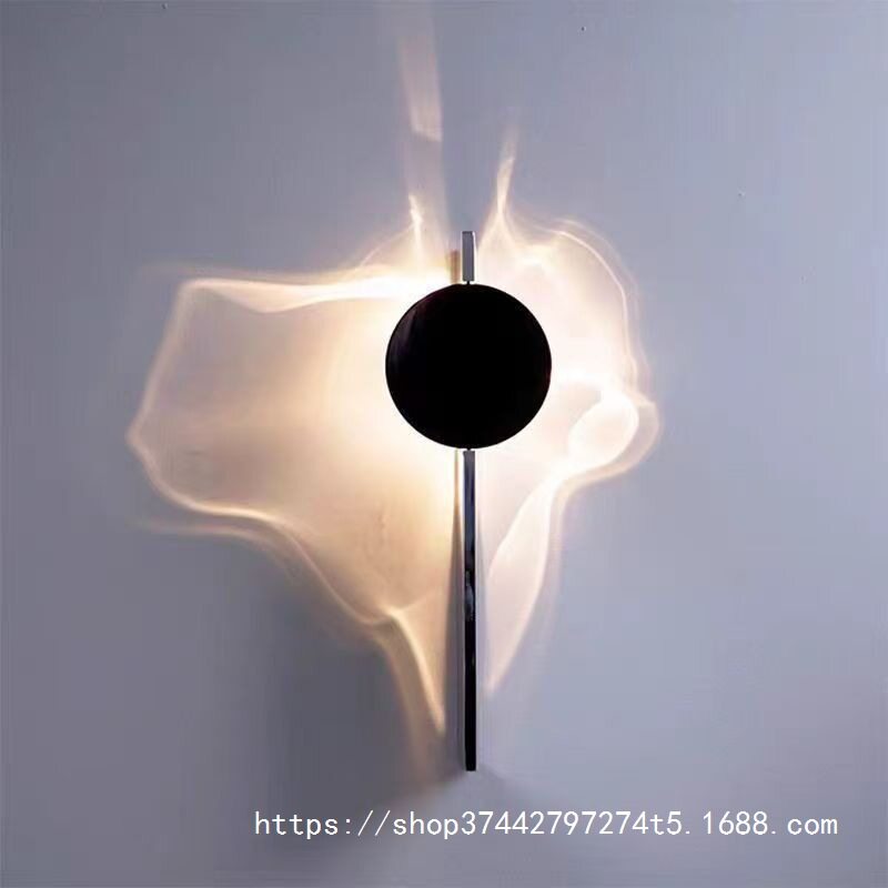 设计师极简创意波纹光效壁灯水纹旋转氛围壁灯玄关壁灯床头壁灯